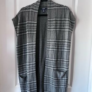 Chaps long sweater cardigan